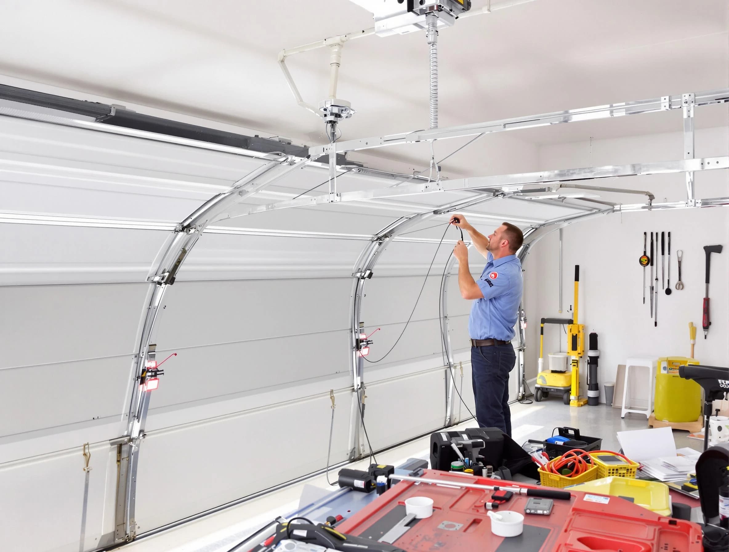 Garage door cable repair service by Decatur Garage Door Repair in Decatur
