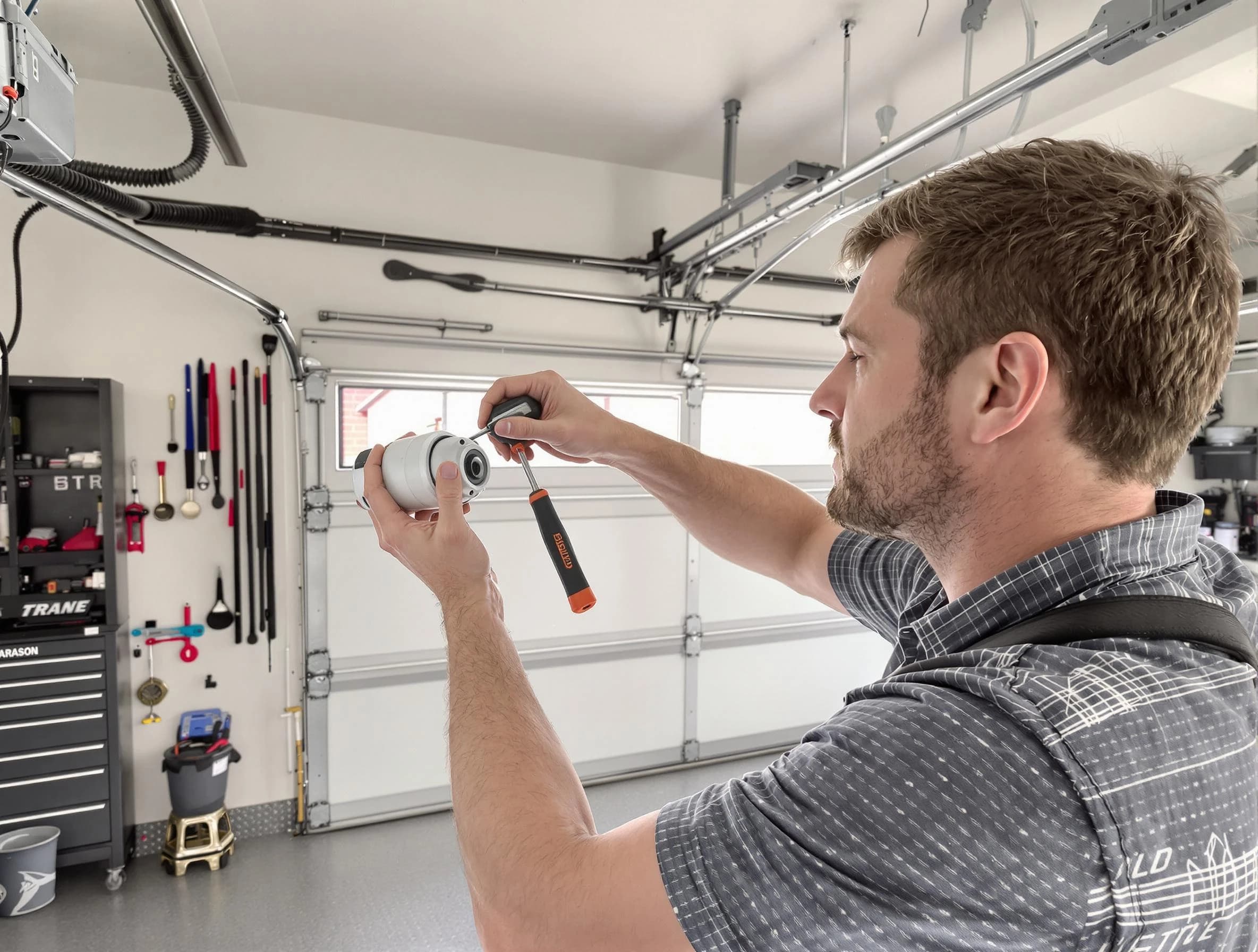 Garage door opener repair service by Decatur Garage Door Repair in Decatur