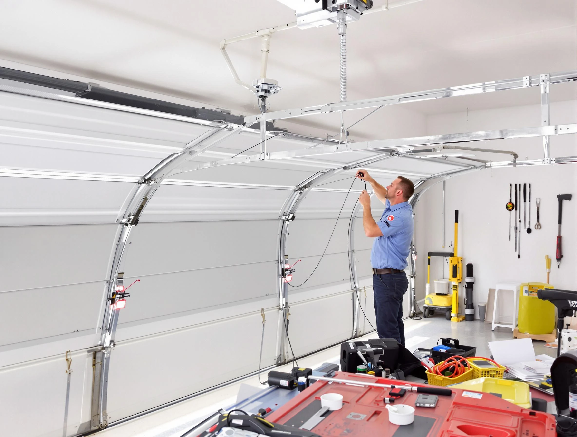 Garage door cable repair service by Decatur Garage Door Repair in Decatur
