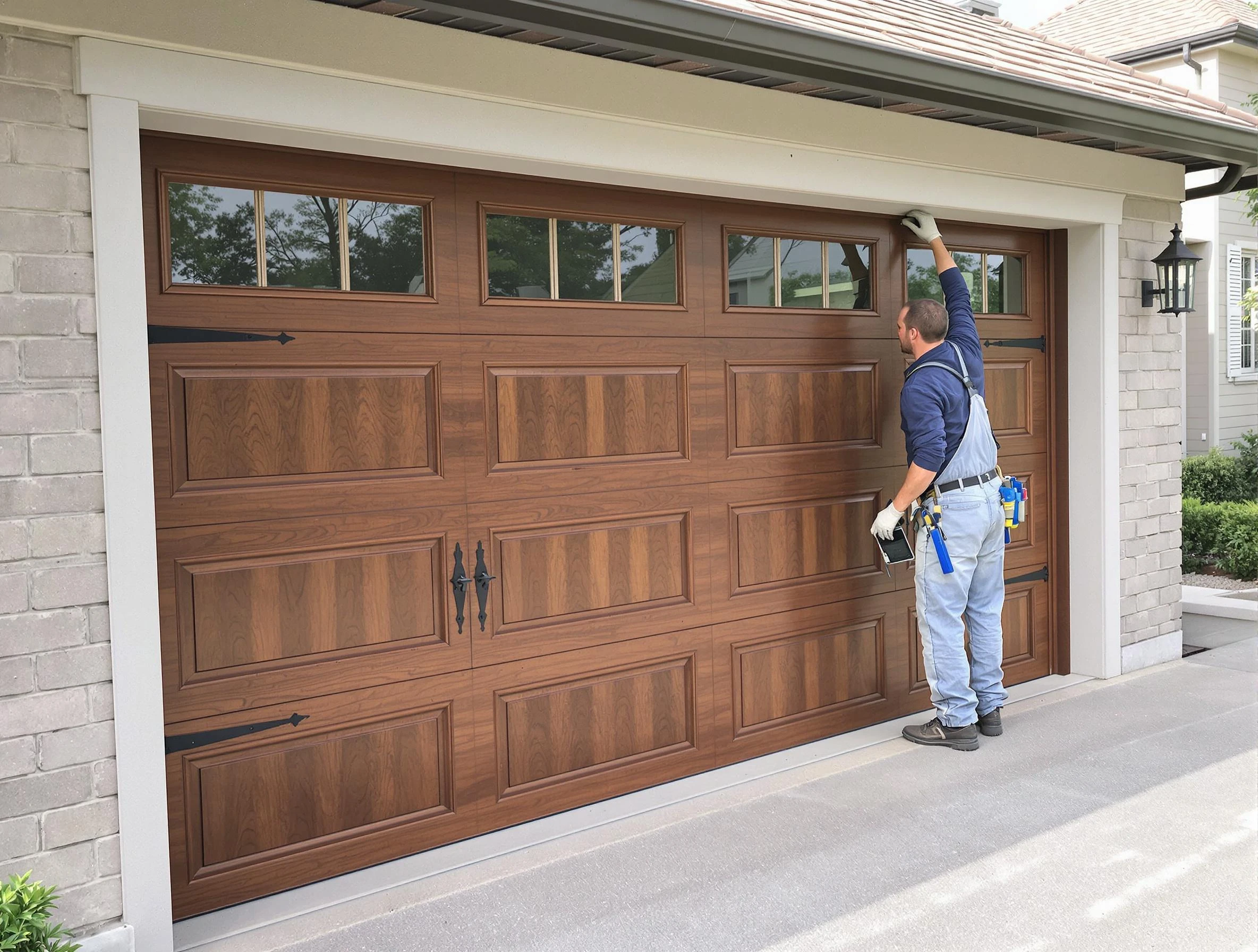 Custom garage door showcase by Decatur Garage Door Repair in Decatur