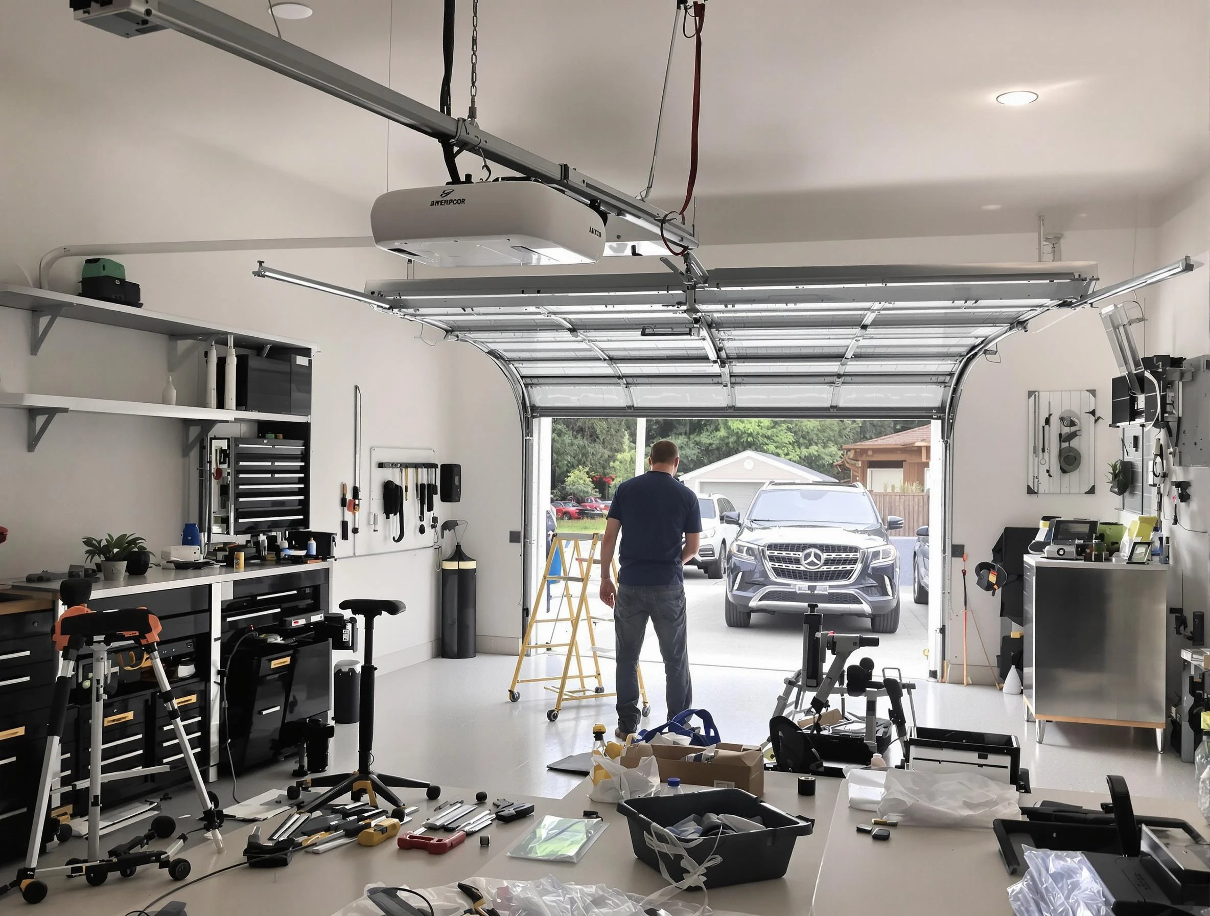 Garage door opener installation by Decatur Garage Door Repair in Decatur